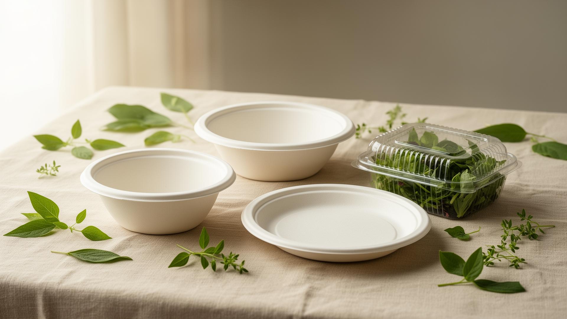 Eco-friendly bagasse food packaging